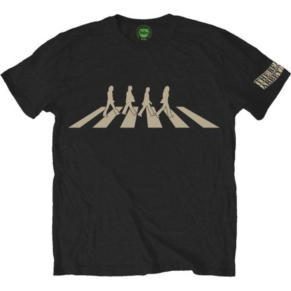 The Beatles - Abbey Road Silhouette Heren Tshirt - Zwart